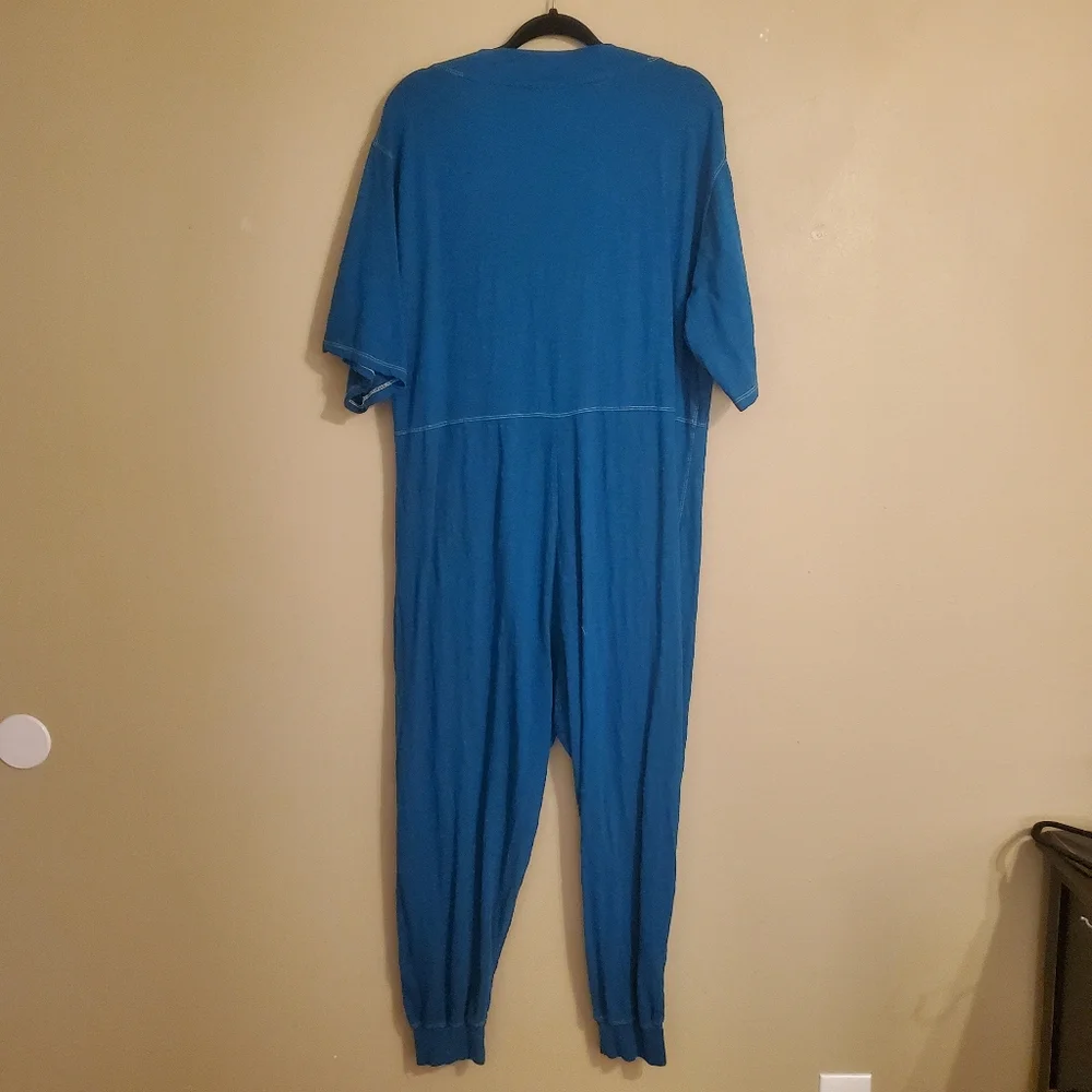 NATURAL LIFE Charlie Blue Oversized Vneck Short Sleeve Loungewear Pj's Jumper M - Picture 6 of 10
